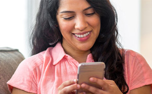 Girl Using cell phone